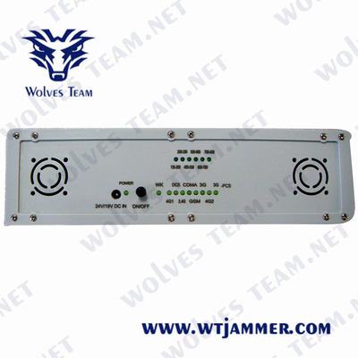 400-500MHz mobiele Telefoonstoorzender 16 Antennes WIFI UHFvhf-GSM CDMA