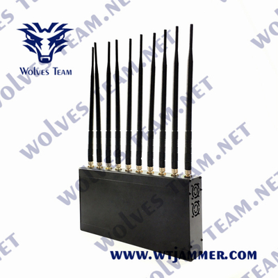 UHF Binnen het Signaalstoorzender 12W 3G 4G GPS WiFi LoJack 10 van VHF Antenne