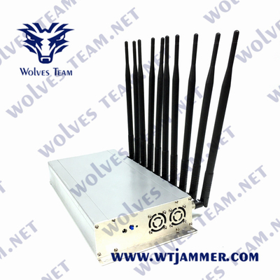 CDMA-GSM Cellulaire Signaalstoorzender 10W UHFvhf 3G 4G 5G 240VAC WiFi