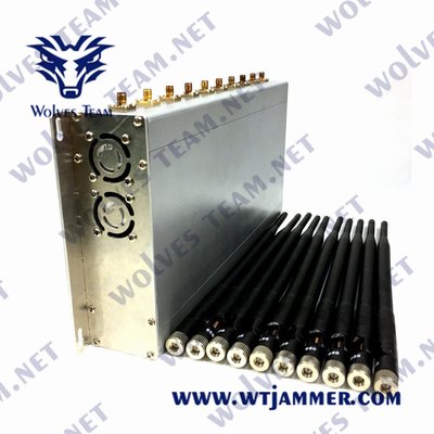 CDMA-GSM Cellulaire Signaalstoorzender 10W UHFvhf 3G 4G 5G 240VAC WiFi
