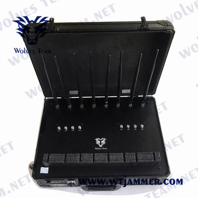 kopen 300 Watt Bom Signal Jammer CDMA GSM AC240V 8 kanalen Voor politie online manufacture