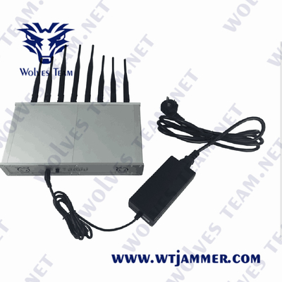 van de het Signaalstoorzender CDMA van 3G 4G 5G WiFi Lojack GPS GSM 50W met AC Adapter
