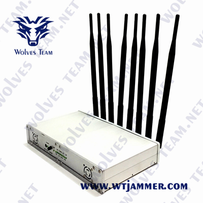 van de het Signaalstoorzender CDMA van 3G 4G 5G WiFi Lojack GPS GSM 50W met AC Adapter
