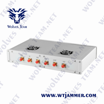 van de het Signaalstoorzender CDMA van 3G 4G 5G WiFi Lojack GPS GSM 50W met AC Adapter