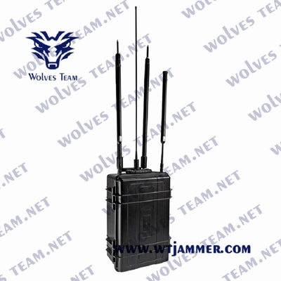 Stoorzender van het korpsen de Handbediende Signaal 500 Meters GSM WIFI GPS 8 Banden