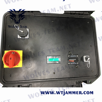 Draagbare GSM Mobiele Telefoonstoorzender 500W 3G 4G 5G Extra Batterij CDMA