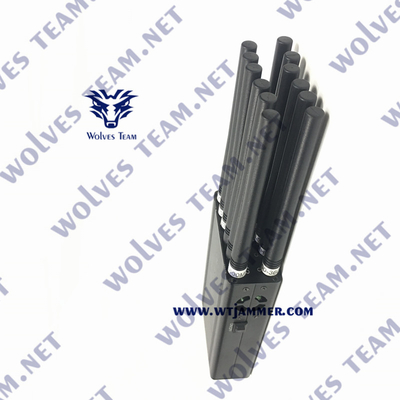 CDMA-GSM rf Signaalstoorzender 3G 4G 5G WiFi Handbediende 12W UHFvhf