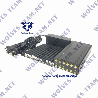 CDMA-GSM rf Signaalstoorzender 3G 4G 5G WiFi Handbediende 12W UHFvhf