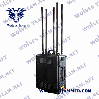 CDMA-Draagbare het Signaalstoorzender 3G 4G LTE 4G Wimax 5G WIFI 1200W 1000m van PCs
