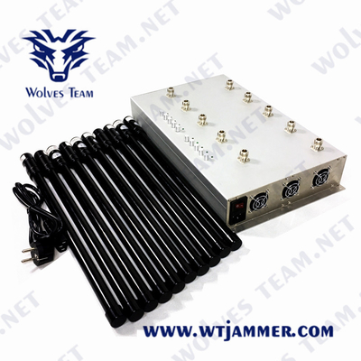 Aanpassing 12 van het de Telefoonsignaal van de Antennecel de Stoorzender 2g 3g 4g 5g Wifi 5.8g
