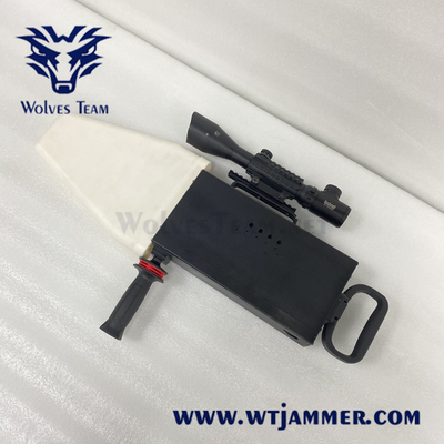 Draagbare Handbediende Antiuav Hommelstoorzender WIFI GPS VSWR over Voltage over Huidige Bescherming