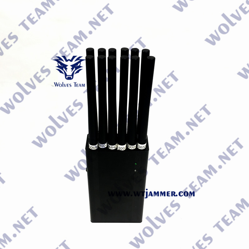 Het Signaalblocker van de afstandsbedieningtelefoon 12 Antennes voor 3G 4G 5G WiFi UHFvhf GPS Lojack