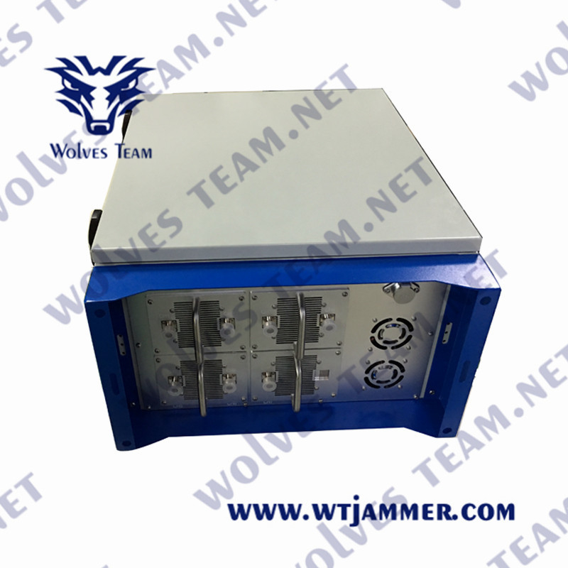 IP68 cellulaire GSM CDMA 2G 3G 4G 5G GPSL1 WiFi2.4GHz van de Celtelefoon de Frequentieblocker van de Signaalstoorzender Openluchtgebruik