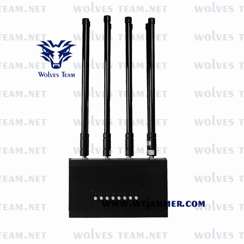 8 banden Telefoonsignaal Jammer 175w Wireless RF Wifi2.4g Wifi 5.8g Cdma 3g 4g