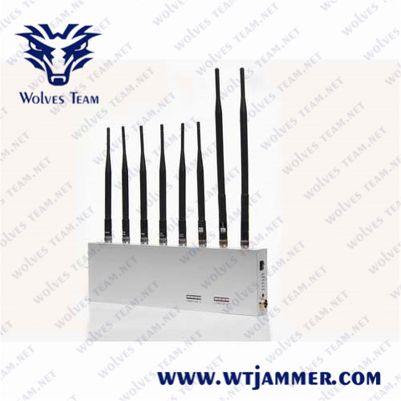 8 antennes 8 band all signal jammer blok 3g 4g gps wifi 2.4g blokker