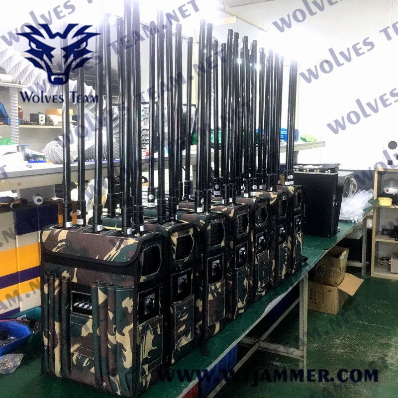 10 banden rugzak signal jammer 25-300mhz GSM 3g 4g mobiele telefoon RF bom