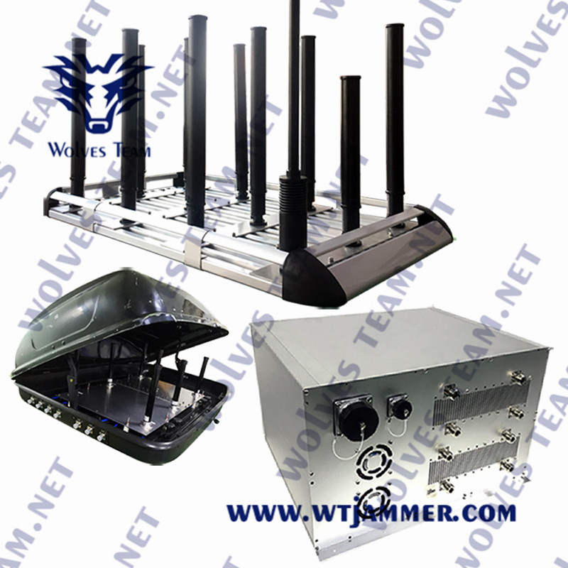 Waterdicht IP65 Voertuig Dds Programmeerbaar 20-6000mhz VIP Bescherming Jammer systeem Draadloos Signal Jammer