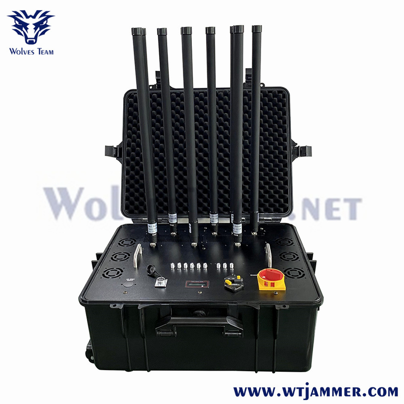 Draagbare Type 8 Bands GPS WiFi GSM 3G 4G 5G Cell Phone Signal Jammer Fabrieksprijs