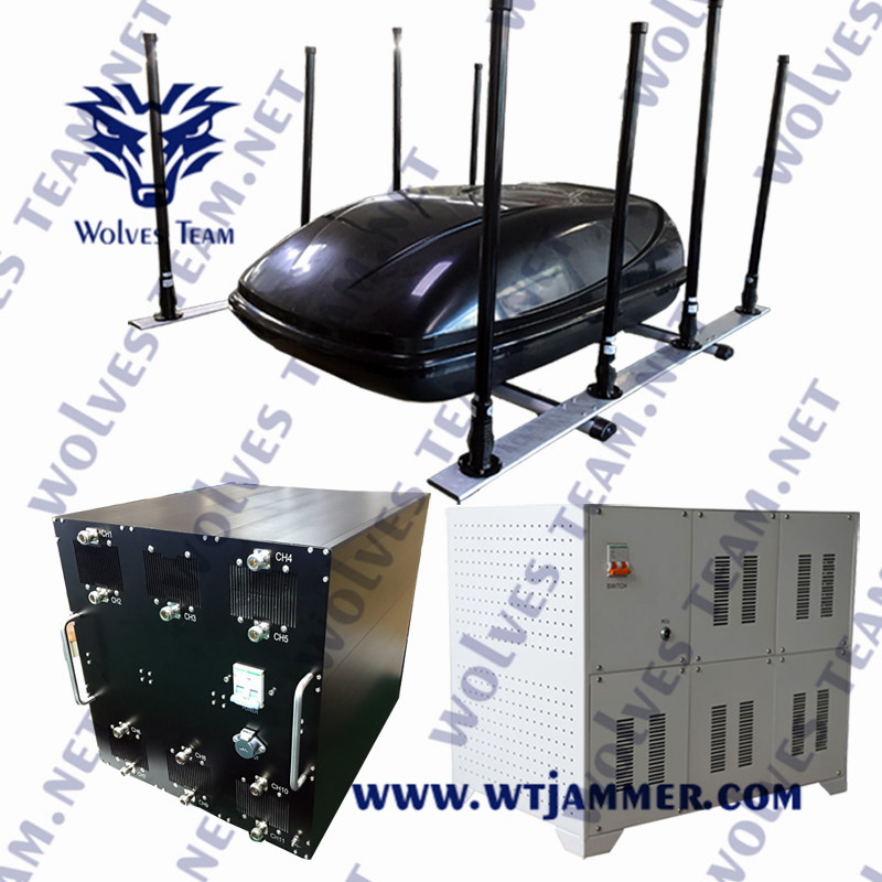 6 banden High Power WiFi1.2g WiFi2.4G WiFi5.8 GSM900 Voertuig Drone Jammer