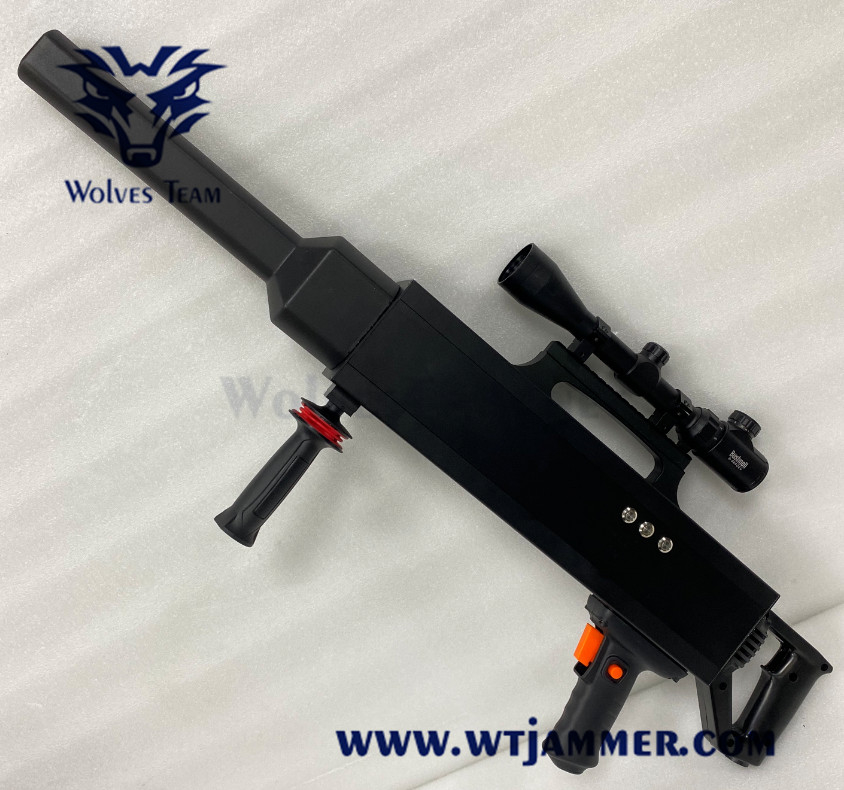 Handheld Draagbare WiFi 2.4G 5.8g GPS Signal Anti-Drone Jammer tot 1000 meter