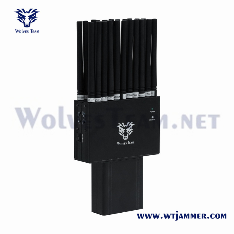 Groothandel 22 banden 2G 3G 4G 5G Jammer Handheld GPS Lojack WiFi GPS RF 315/433/868MHz Jammer