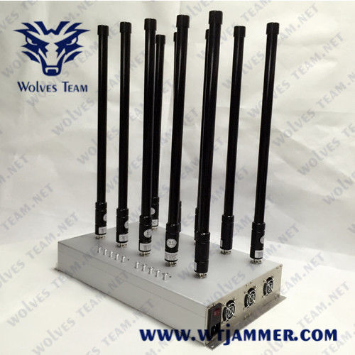 GSM 3G 4G 5G van VHF de UHF Mobiele Stoorzender GPS WiFi van het Telefoonsignaal/het gebruik van de de Stoorzendervergaderzaal van Bluetooth Lojack