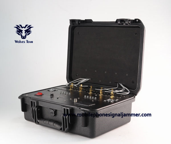 Maak Openluchtied-Bom de Mobiele telefoon WIFI van de 9 - 12 kanalen Hoge macht UHFwaterdicht het Signaalstoorzender van VHF GPS