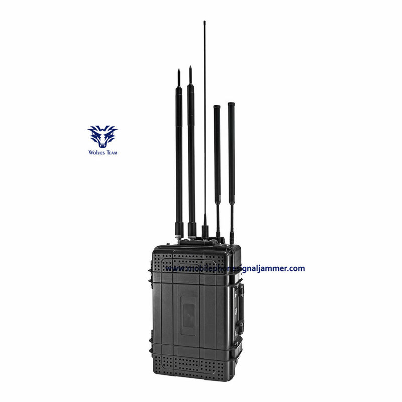 All In One Waterdichte Outdoor 25-6000 MHz Signaalstoorzender High Gain Omni-directionele antennes tot 2000 meter