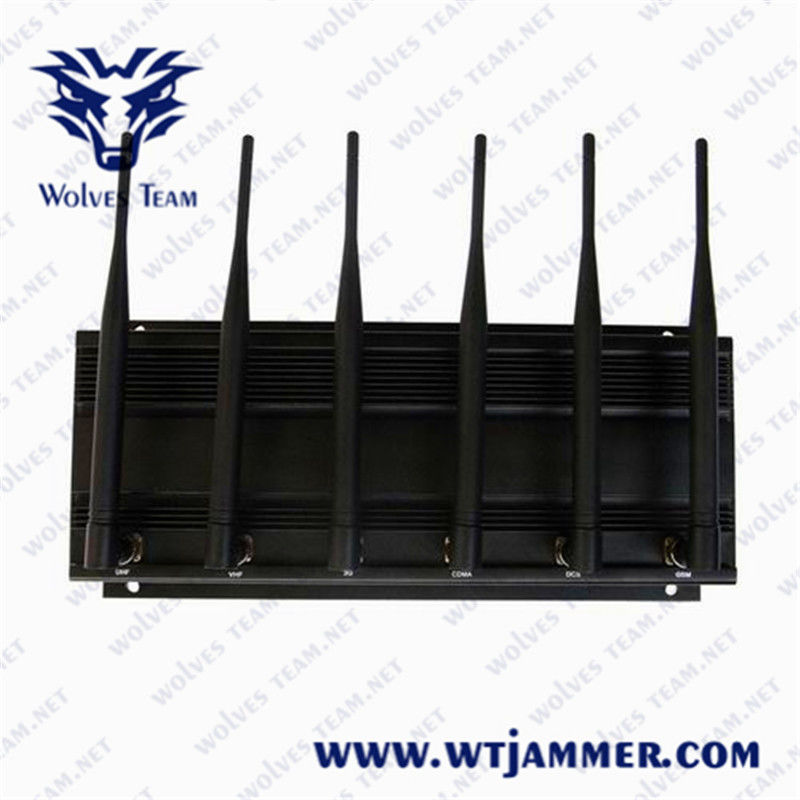 8 banden Regelbare Krachtige 3G 4G Al Stoorzender van WIFI GPS Lojack van de Celtelefoon