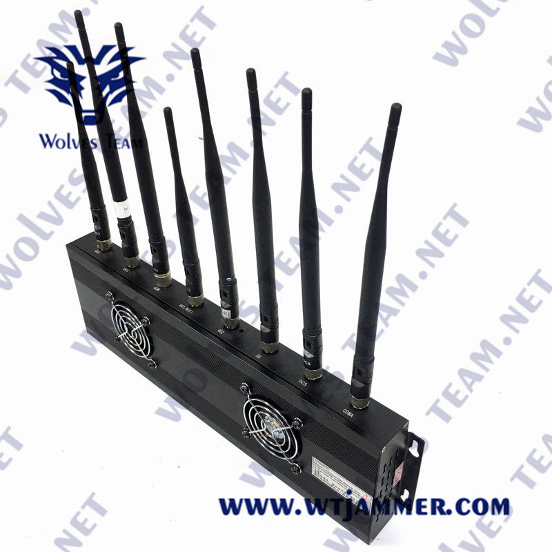 GSM Lojack van 3G 4G 5G Mobiele Telefoonblocker AC100V 35W GPS VHF UHFstoorzender