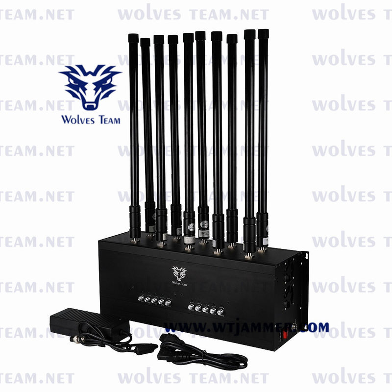 10 bandengsm CDMA Draagbare Mobiele het Signaalstoorzender van Stoorzenderwifi GPS Lojack