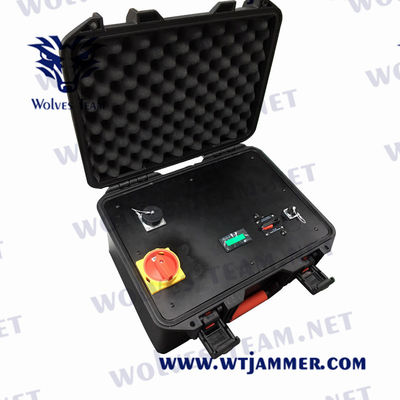 High Power Draagbare WIFI GPS VHF Mobiele telefoon 5G Signal Jammer Extra rugzakbatterij