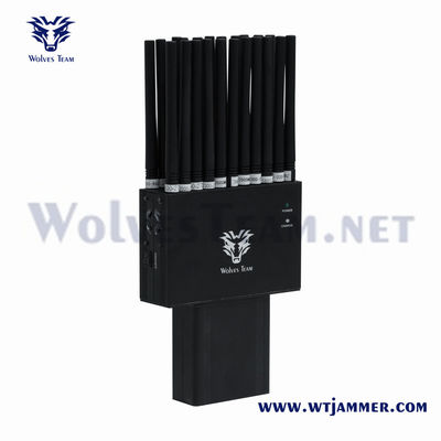 Groothandel 22 banden 2G 3G 4G 5G Jammer Handheld GPS Lojack WiFi GPS RF 315/433/868MHz Jammer