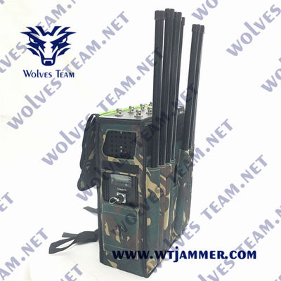 10 Bands Rugzak RECIED Bom Jammer WT601510 met 200m Stoorbereik en 20W Vermogen per Band