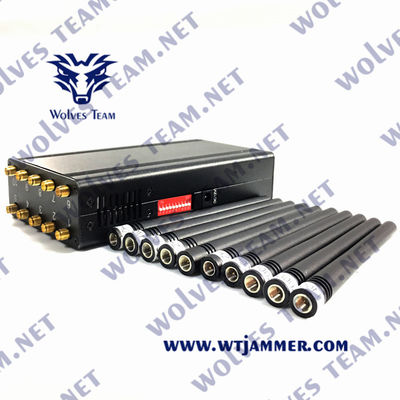 Draagbare 16 Antenne RF Signal Jammer Mobiele telefoon Cellulair 2G 3G 4G 5G WIFI GPS Blocker 20 Meter