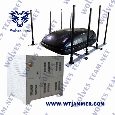 High Power GPS VHF UHF mobiele telefoon jammer voor VIP-bescherming 300-1000 meter