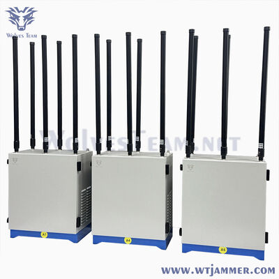 Outdoor Signaalstoorder 600W 10 Banden Waterdicht Verstelbaar Hoog Vermogen 2G 3G 4G WiFi VHF UHF Militair Frequentie Apparaat aanpassen