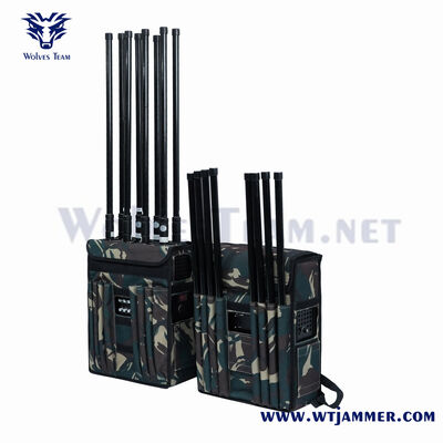 Gemakkelijk te dragen en te bedienen Drone Signal Jammer Effectieve GSM 3G 4G 5G Cell Phone Signal Interference Solution For Security