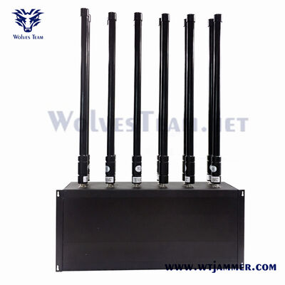 100W 12 Channel Tabletop Signal Jammer Dekt WiFi 2.4G 5.8G en 5G