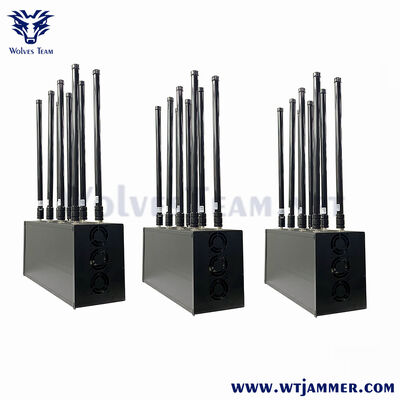 16 Port Desk RF Jammer vernietigt 2g 3g 4g 5g CDMA Dcs Phs WiFi