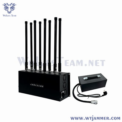 8 kanalen tafeltop full frequency jammer 20-6000MHz dekking