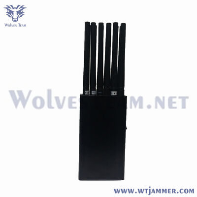 12-kanaal 24W draagbare 2G/3G/4G/5G/WiFi/GPS/BT Handheld Jammer