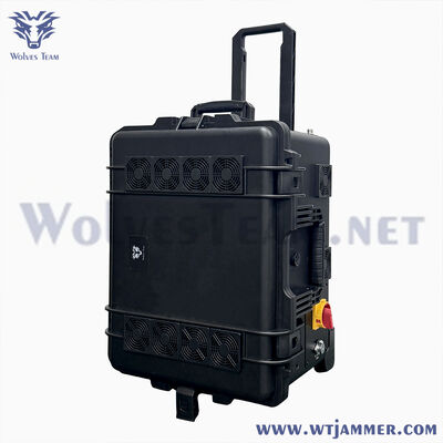 Draagbare 10 antennes 800W All-in-One Signal Jammer voor buiten- en gevangenisbeveiliging