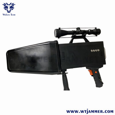8 banden 80W Long Range UAV Signal Jammer, dekking 2000m (directional handheld type)