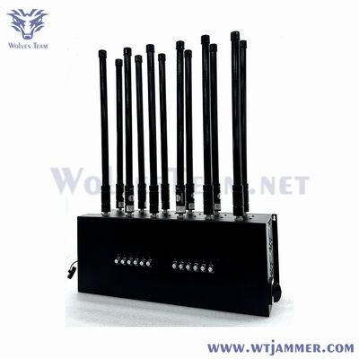 6 banden 400W High Power Wireless Signal Blocker, dekking 50-150m voor beveiligingsgebruik