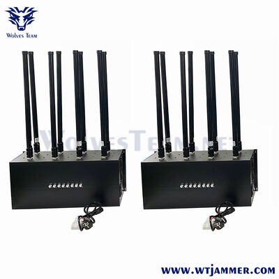 8 Kanalen Hoge Macht Desktop Signaal Stoorzender Blok 2G/3G/4G/5G/WiFi/GPS