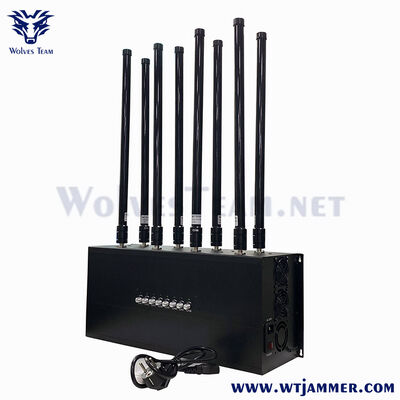 8 Bands Industrial Grade Cell Phone & Wireless Signal Blocker for Indoor Security