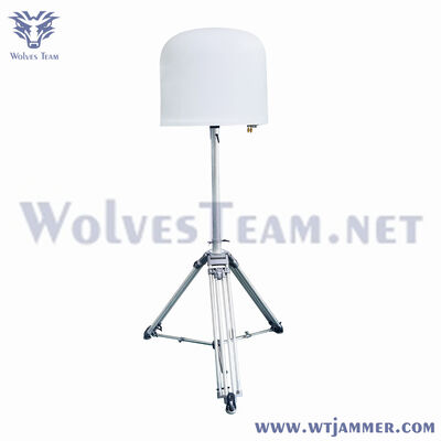 Witte omnidirectionele dronedetector en anti-UAV-detectieapparaat met 360° RF-scanning voor luchtruimbeveiliging