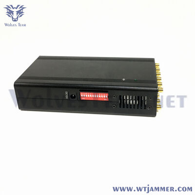 12 antennes 12 Watt handheld krachtige mobiele telefoon/GPS/4G/WiFi Signal Jammer, UHF VHF Signal Jammer