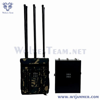 6 Antennes Rugzakstoorzender Stealth Camouflage Ontwerp Dual Use Indoor Vaste & Outdoor Patrol Jammer